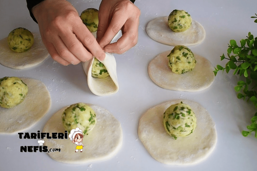 Patates Dolgulu Balon Bazlama Tarifi