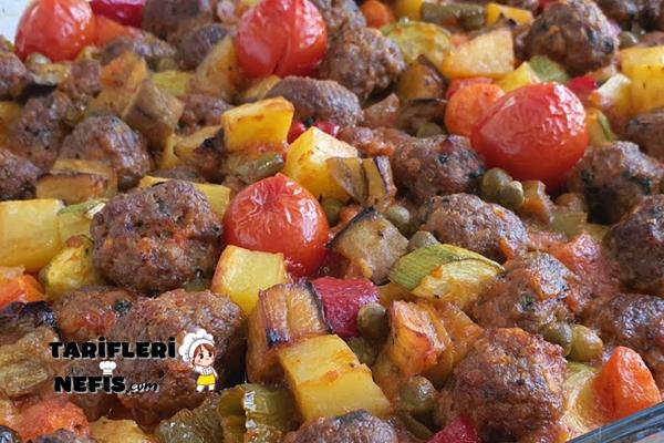 Fırında Köfteli Sebzeli Orman Kebabı Tarifi