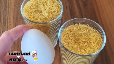 Yumurtalı Tel Şehriye Kahvaltılığı Tarifi