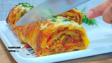 Patatesli Kıymalı Rulo Tarifi
