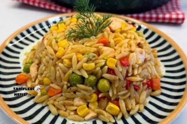 Tavuklu Sebzeli Arpa Şehriye Pilavı