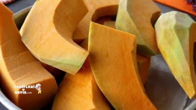 Lokum gibi kıvamında pişmiş özel yöntemli kabak tatlısı