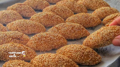 Sıvıyağlı susamlı kuru meyveli kurabiye