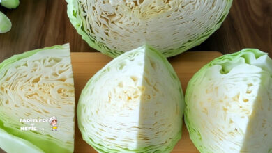 Kaşar peyniri ile fırınlanmış börek tadında lahana yemeği